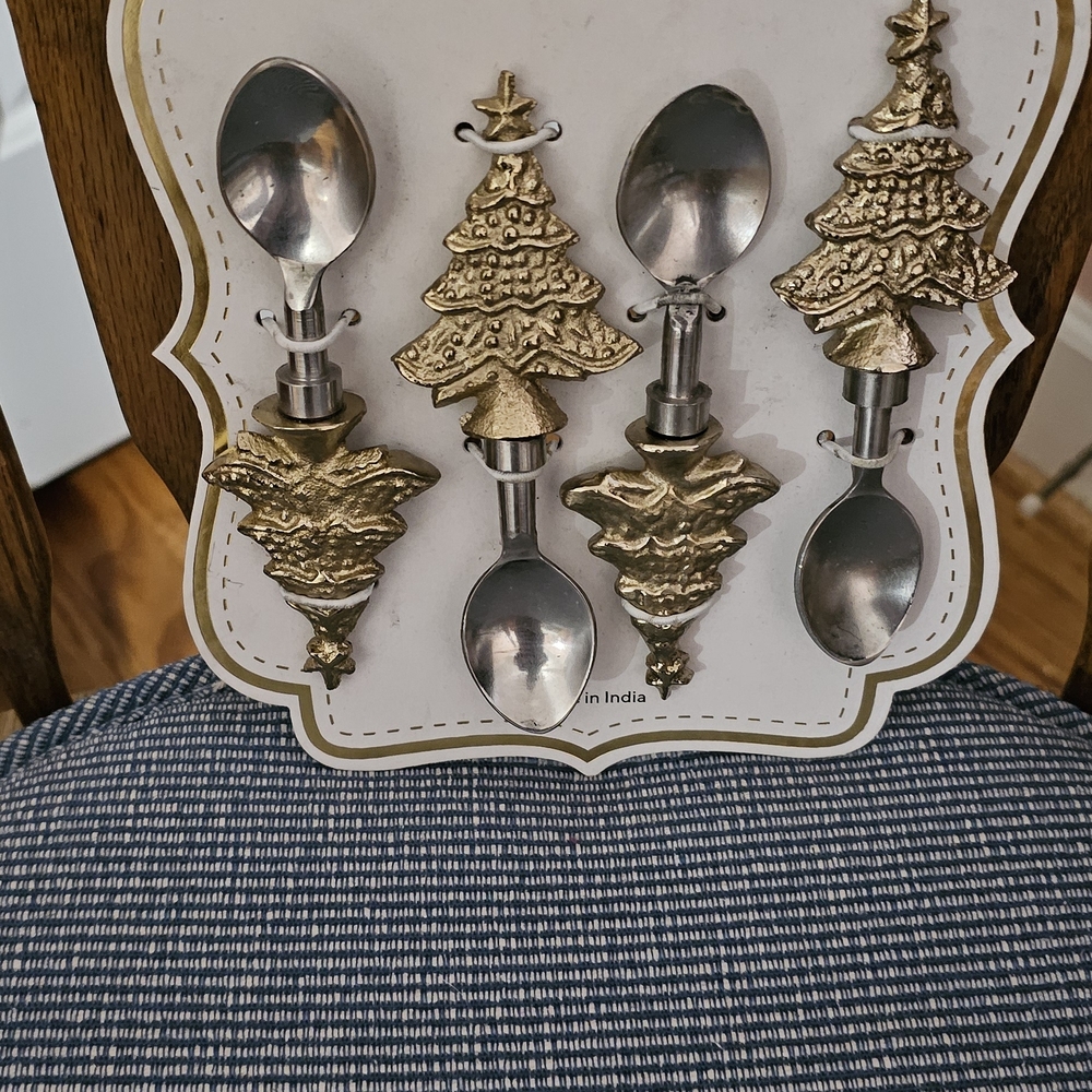 Gold Christmas Tree Measuring Spoons